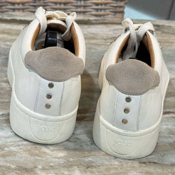 Women’s JOIE Handan white leather platform sneakers- Size 39 - Picture 6 of 12